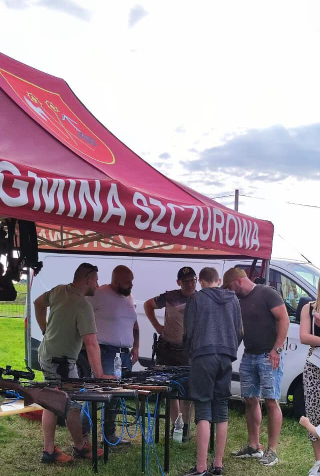 Wystawa broni na pikniku lotniczym w Strzelcach Małych (2 lipca 2023)